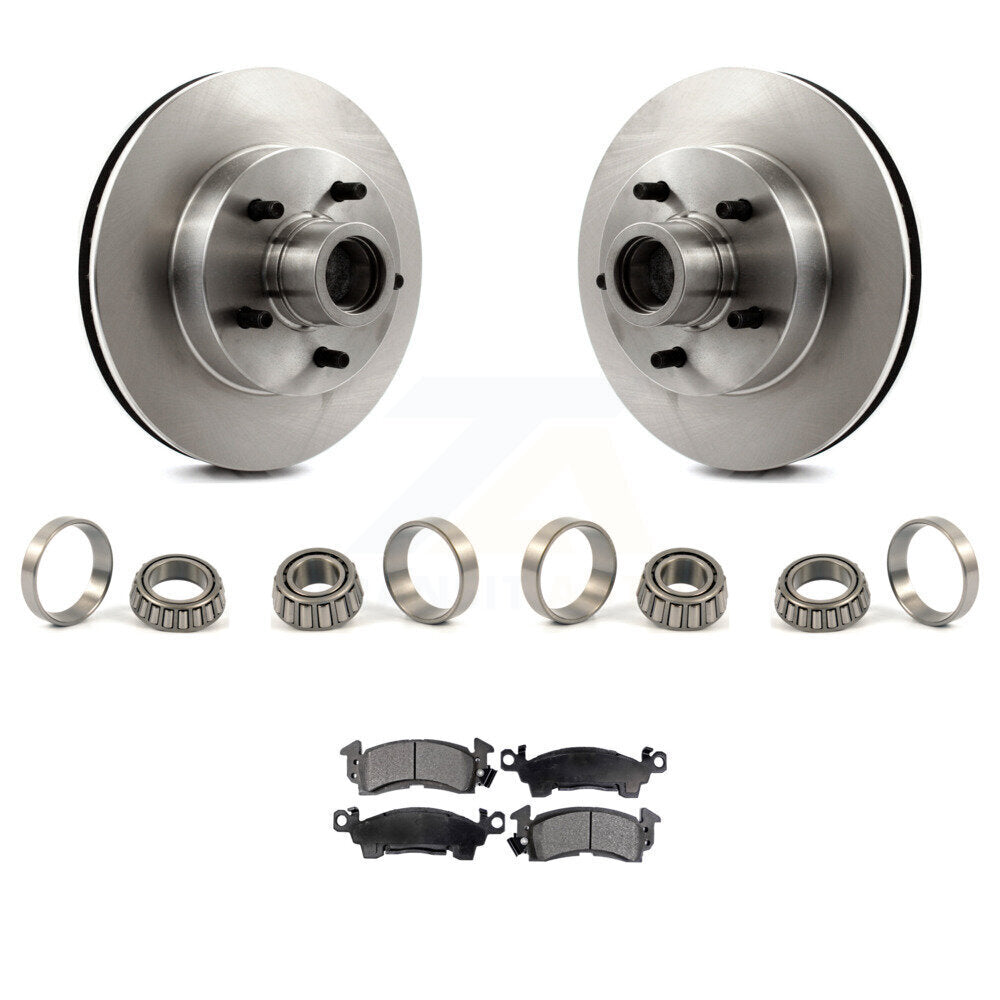 Brake Hub Rotor Inner & Outer Race Bearing Set Pad Front Kit For GMC C1500 C10