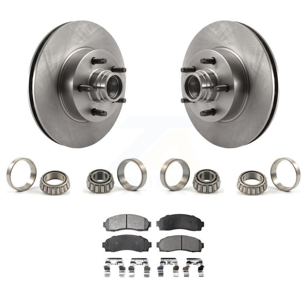 Brake Hub Rotor Inner & Outer Race Bearing Set Pad Front Kit For Ford Ranger