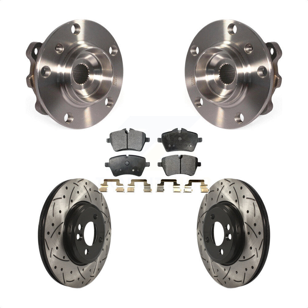 Bearing Assembly Drill Slot Brake Rotor Pad Front Kit For Mini Cooper Countryman
