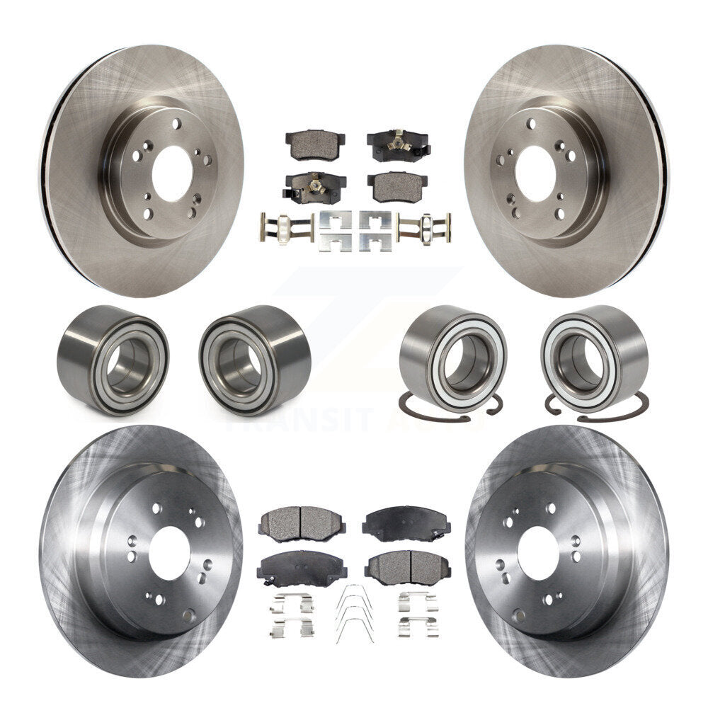 Bearing Disc Brake Rotor And Pads Front Rear Kit (10Pc) For 2005-2006 Honda CR-V