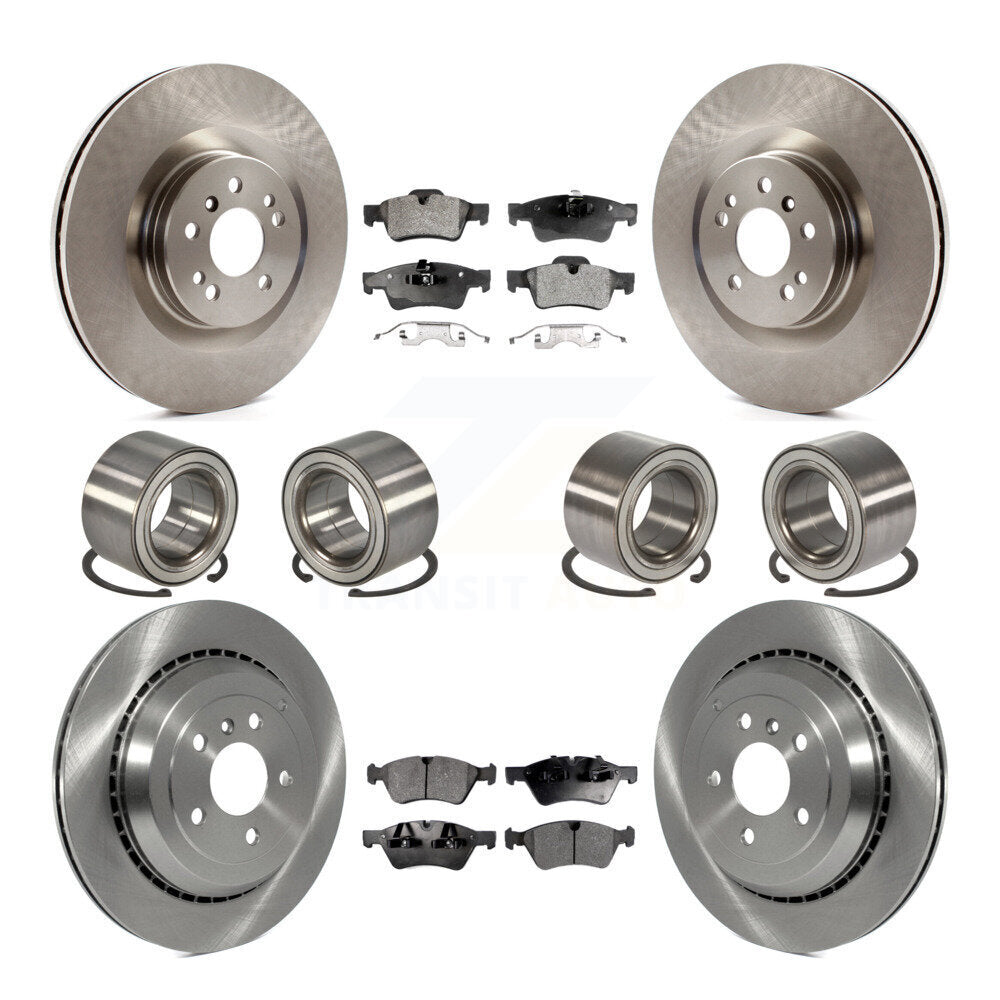 Bearing Disc Brake Rotor Pad Front Rear Kit (10Pc) For Mercedes-Benz GL350 GL320