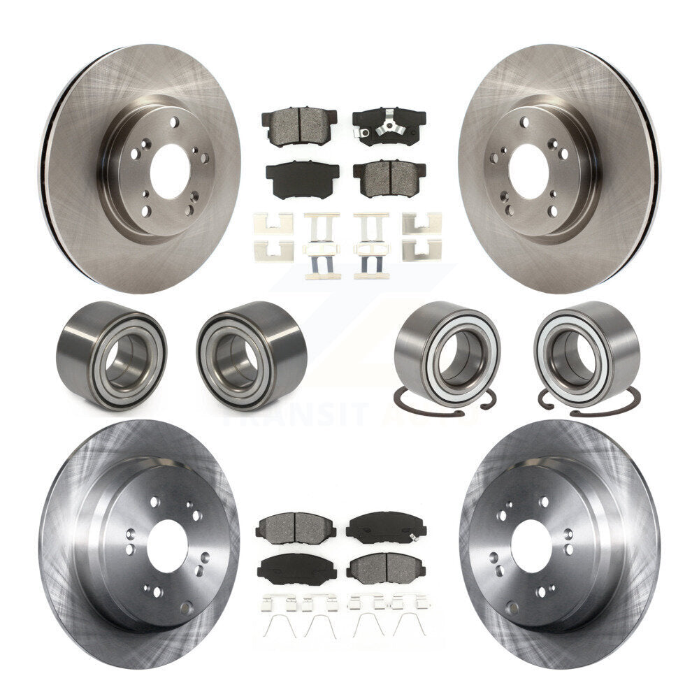 Bearing Disc Brake Rotor And Pads Front Rear Kit (10Pc) For 2005-2006 Honda CR-V