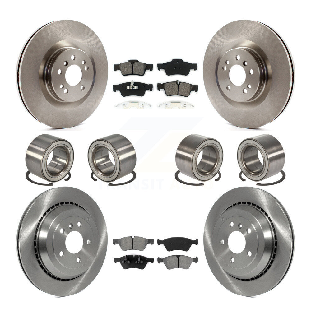 Bearing Disc Brake Rotor Pad Front Rear Kit (10Pc) For Mercedes-Benz GL350 GL320