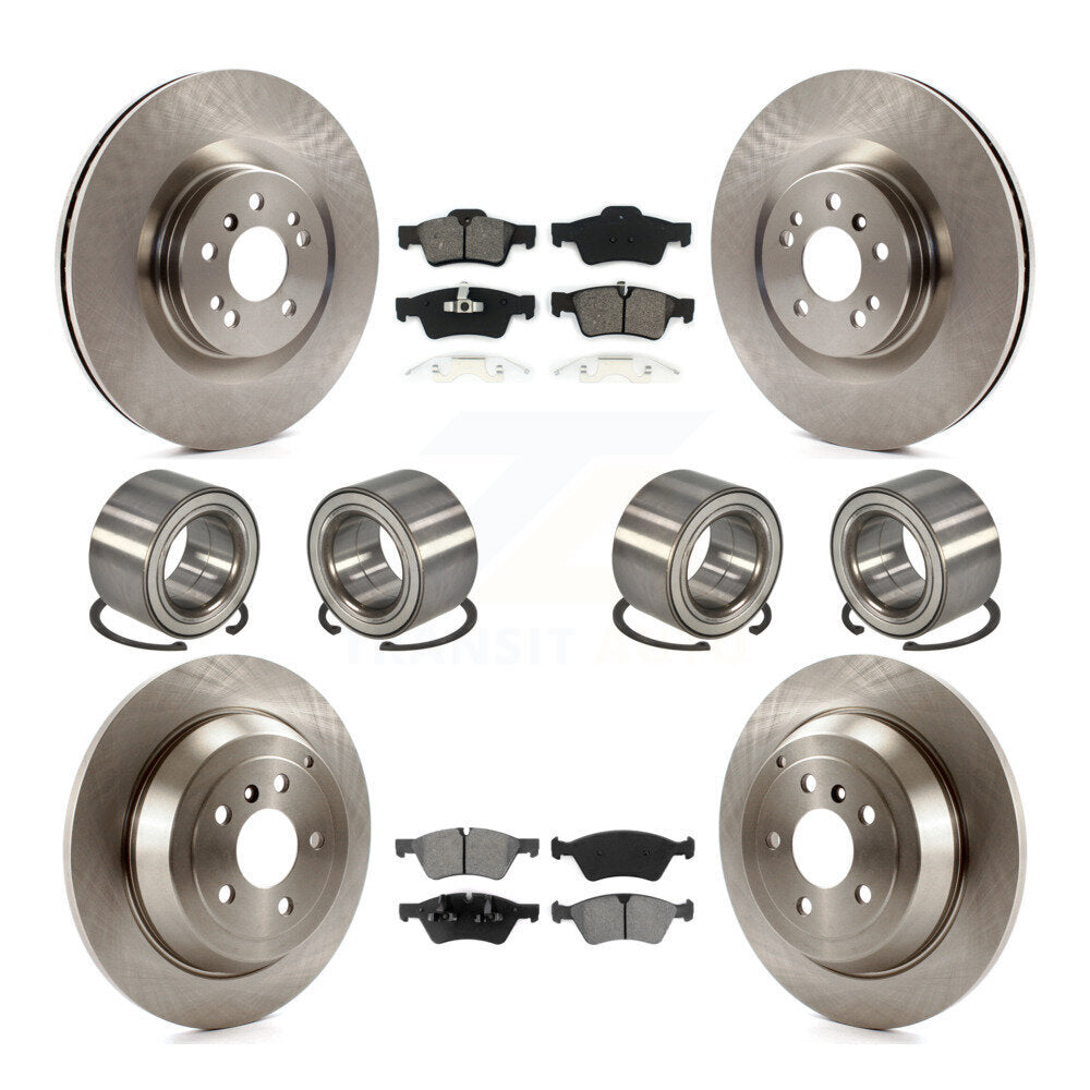 Bearing Disc Brake Rotors And Pads Front Rear Kit (10Pc) For Mercedes-Benz ML320