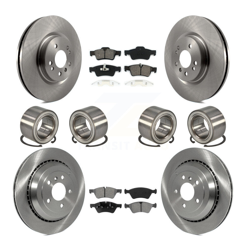 Bearing Disc Brake Rotor Pads Front Rear Kit (10Pc) For Mercedes-Benz ML500 R350