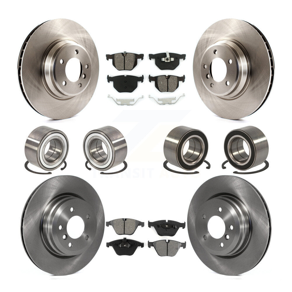 Bearing Disc Brake Rotor And Pad Front Rear Kit (10Pc) For BMW 335i xDrive 335xi