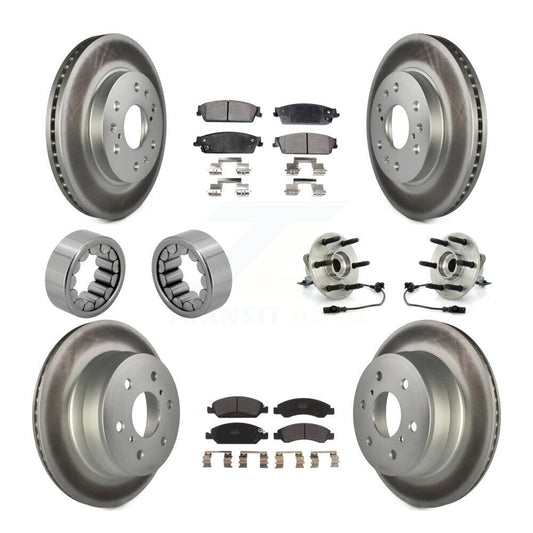 Hub Bearing Coat Brake Rotor Pad Shoe Front Rear Kit (10Pc) For Chevrolet GMC XL