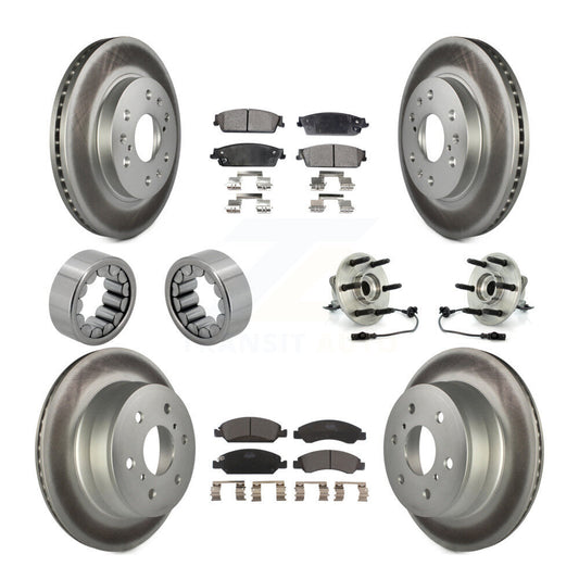 Hub Bearing Coat Brake Rotor Pad Shoe Front Rear Kit (10Pc) For Chevrolet GMC XL