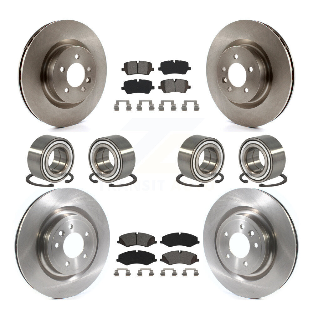 Bearing Disc Brake Rotor & Pads Front Rear Kit (10Pc) For Land Rover Range Sport