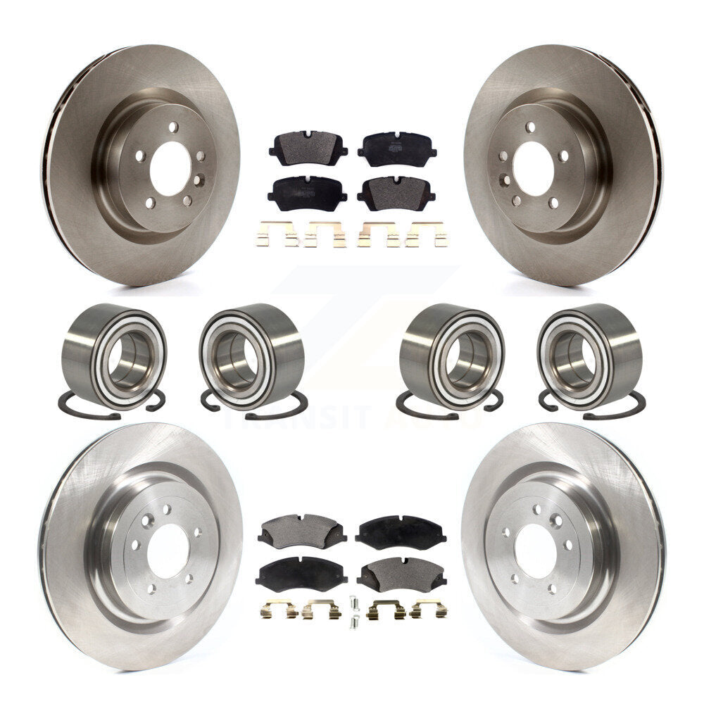 Bearing Disc Brake Rotor & Pads Front Rear Kit (10Pc) For Land Rover Range Sport