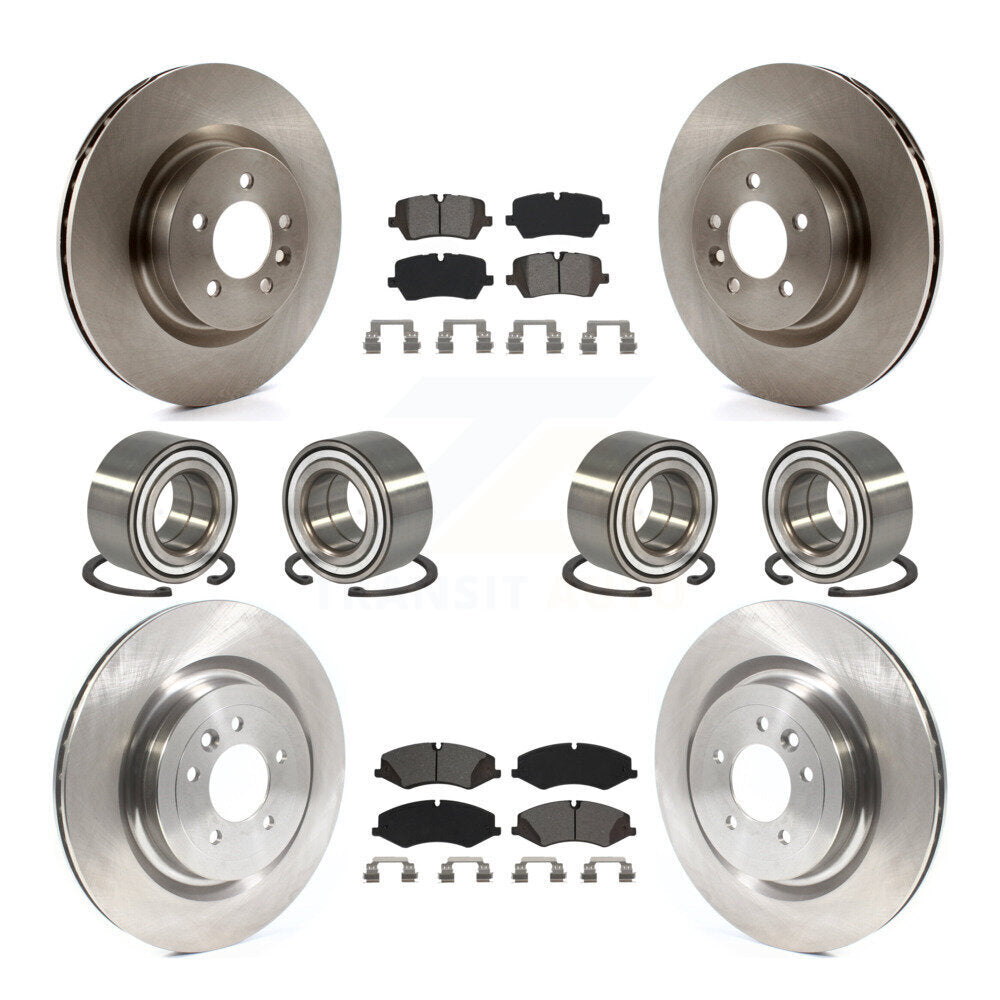 Bearing Disc Brake Rotor & Pads Front Rear Kit (10Pc) For Land Rover Range Sport
