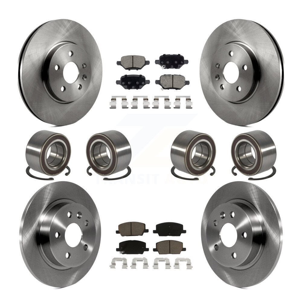 Bearing Brake Rotor & Pads Front Rear Kit (10Pc) For Buick Encore Chevrolet Trax