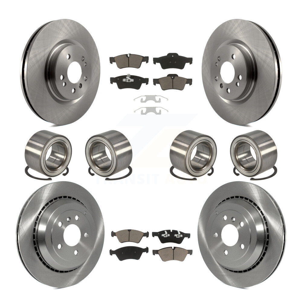 Bearing Disc Brake Rotor Pads Front Rear Kit (10Pc) For Mercedes-Benz ML500 R350