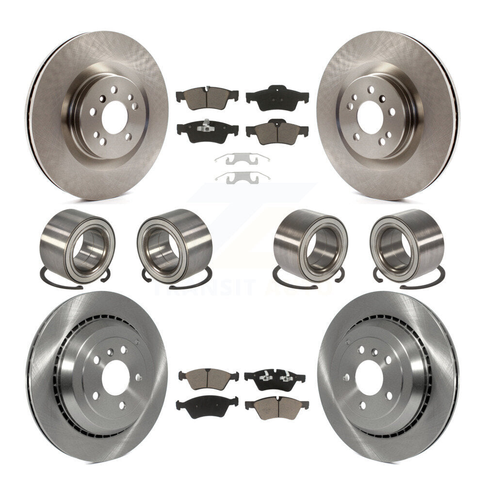 Bearing Disc Brake Rotor Pad Front Rear Kit (10Pc) For Mercedes-Benz GL350 GL320