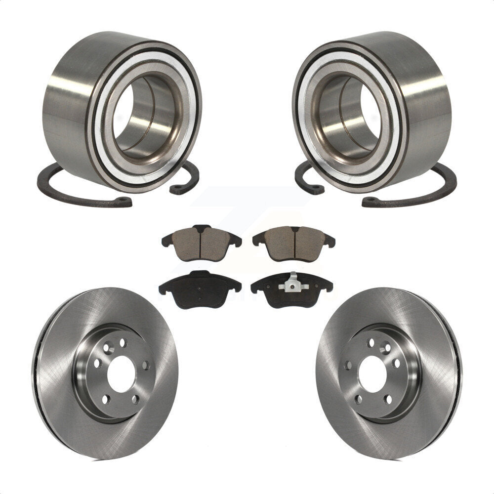 Bearing Disc Brake Rotors And Ceramic Pads Front Kit For Land Rover Range Evoque