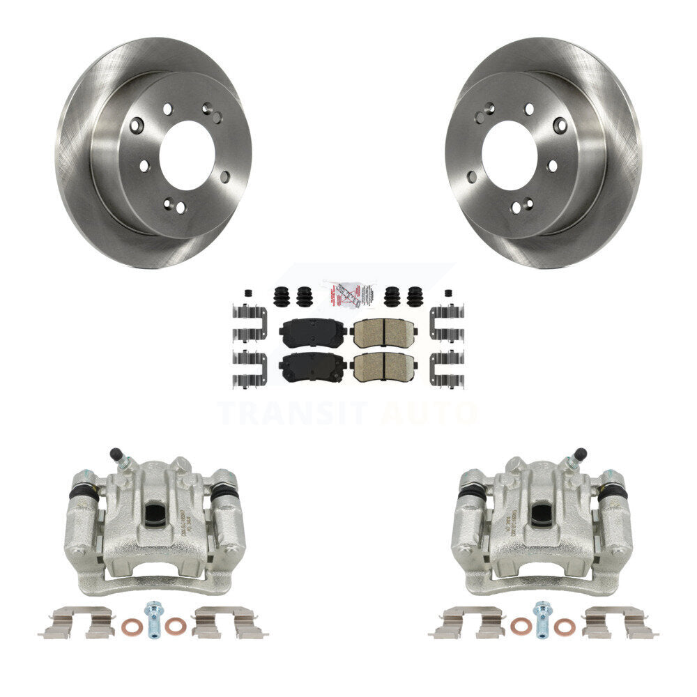 Disc Brake Caliper Rotors And Ceramic Pads Rear Kit For Kia Forte Koup Forte5