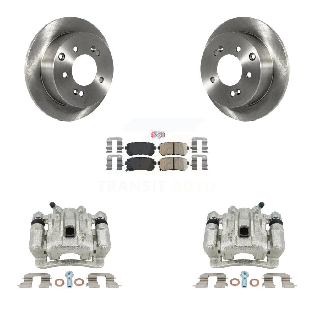 Disc Brake Caliper Rotors And Ceramic Pads Rear Kit For Kia Forte Koup Forte5