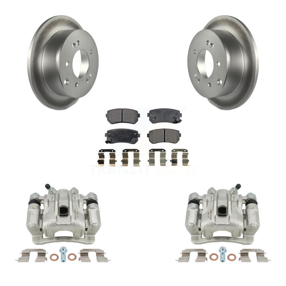 Disc Brake Caliper Coat Rotor And Ceramic Pad Rear Kit For Kia Forte Koup Forte5