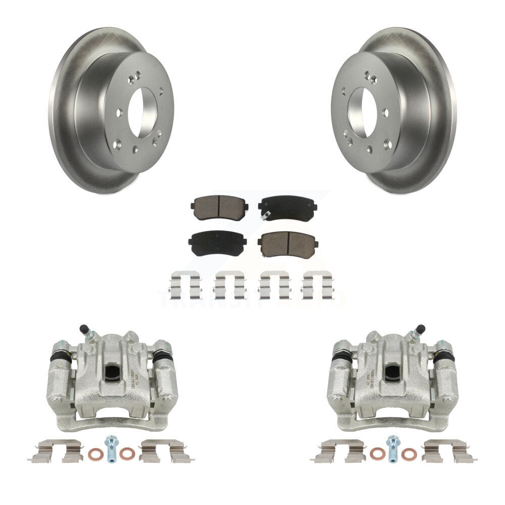Disc Brake Caliper Coat Rotor And Ceramic Pad Rear Kit For Kia Forte Koup Forte5