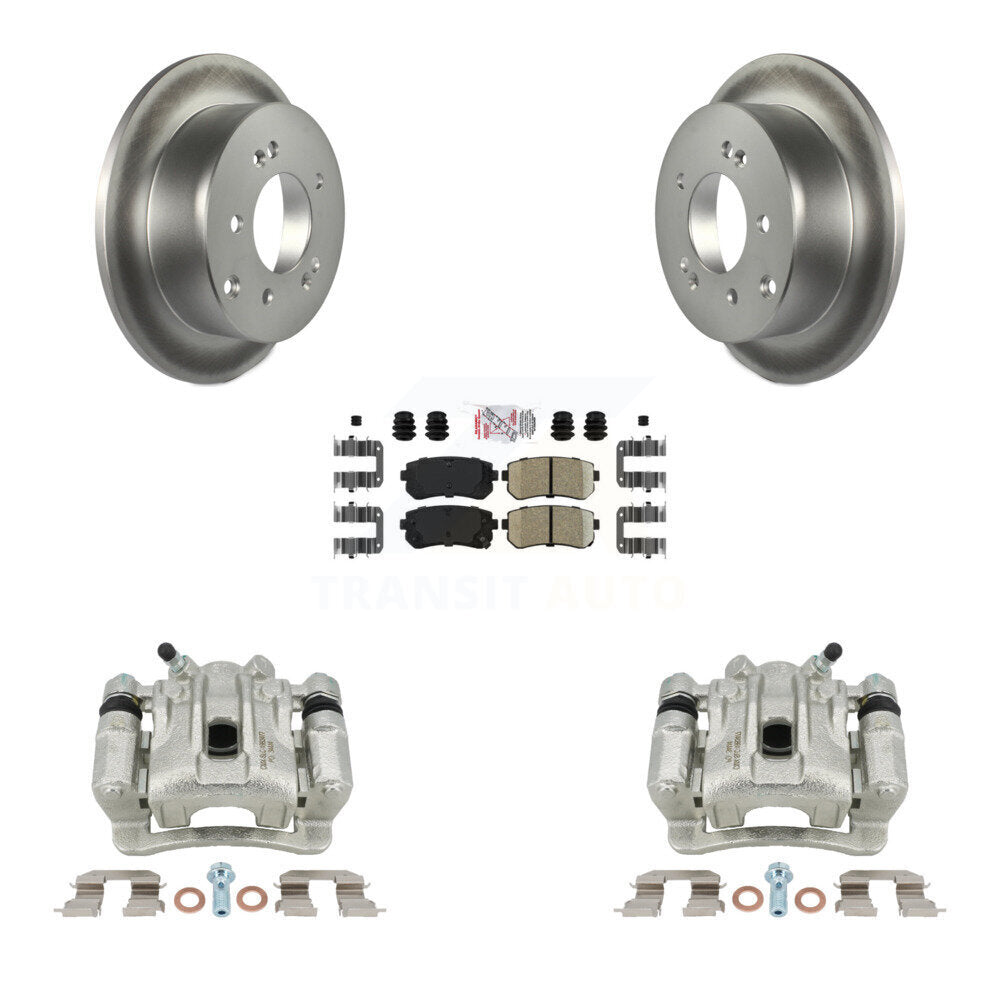 Disc Brake Caliper Coat Rotor And Ceramic Pad Rear Kit For Kia Forte Koup Forte5