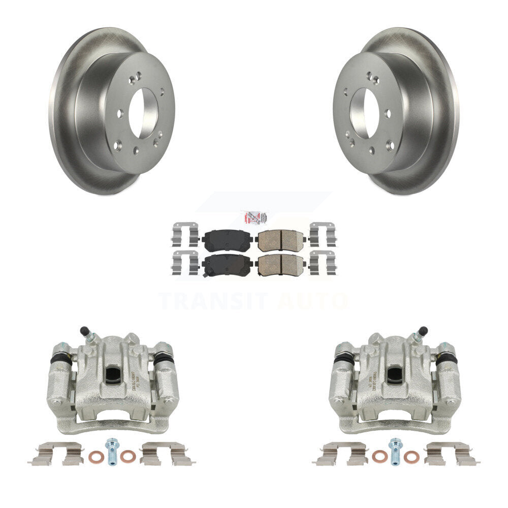 Disc Brake Caliper Coat Rotor And Ceramic Pad Rear Kit For Kia Forte Koup Forte5