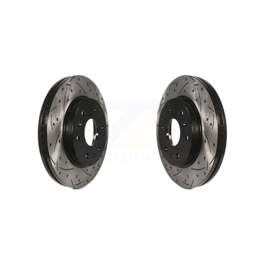 Drill Slot Brake Rotors Front Pair For Chevrolet GMC Sierra 1500 Silverado Tahoe