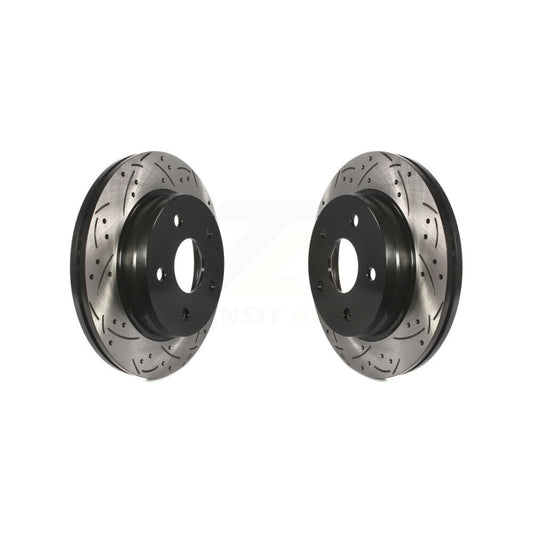 Drilled Slot Brake Rotors Front Pair For Ram 1500 Classic Dodge Durango Chrysler