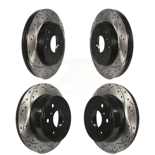 Drill Slot Brake Rotor Front Rear Kit For Chevrolet GMC Silverado 1500 Sierra XL