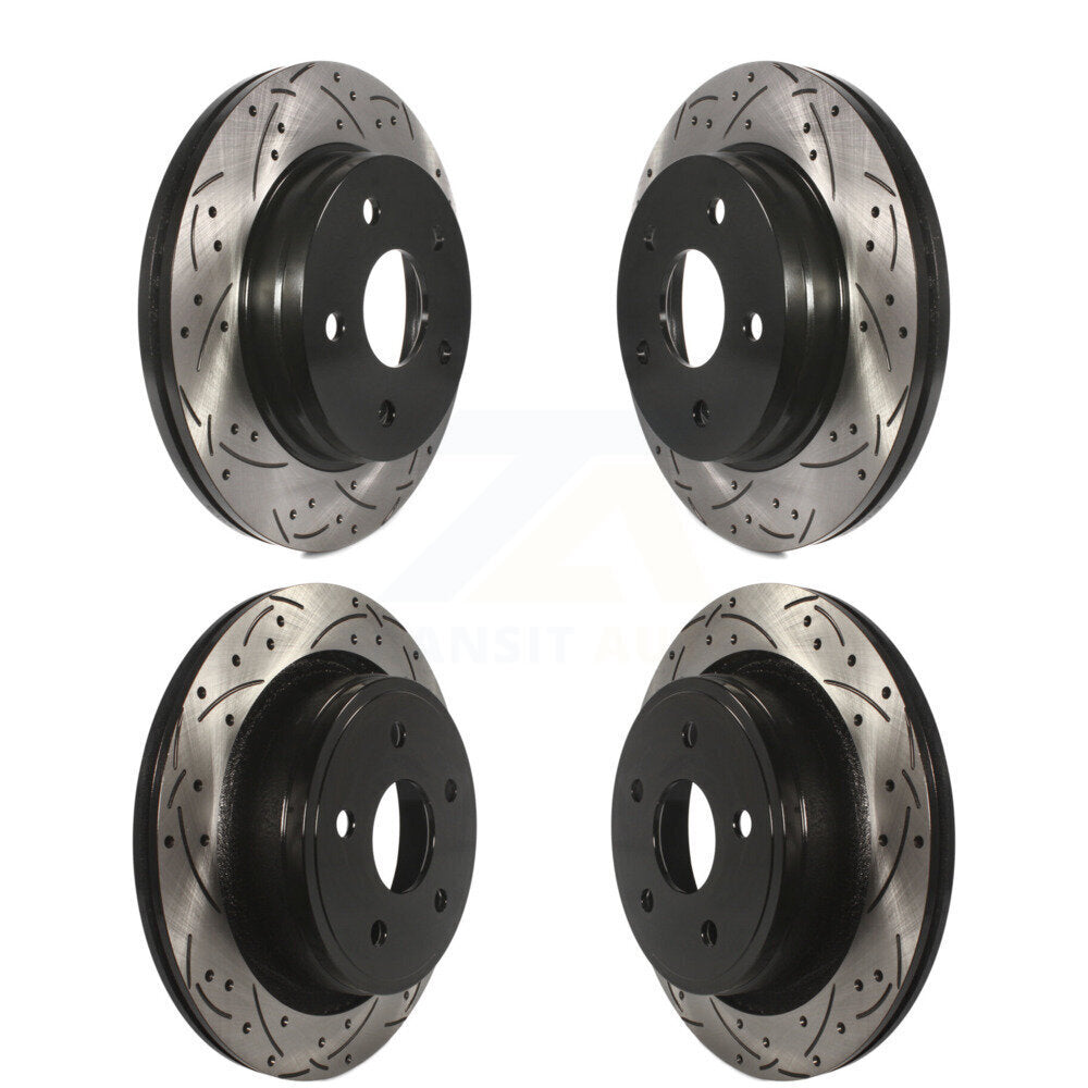 Drilled Slot Brake Rotor Front Rear Kit For Ram 1500 Classic Dodge Durango Aspen