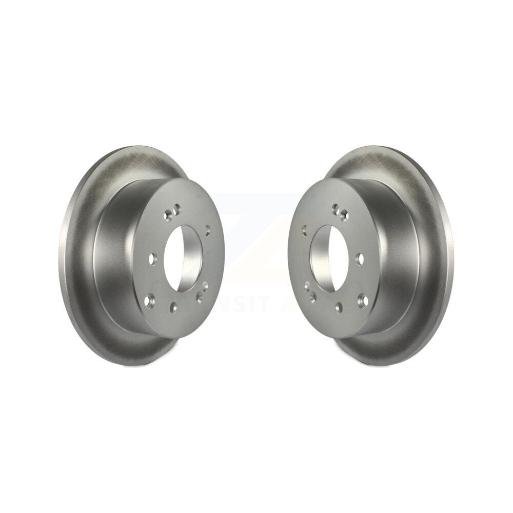 Coated Disc Brake Rotors Rear Pair For Kia Soul Forte Koup Forte5