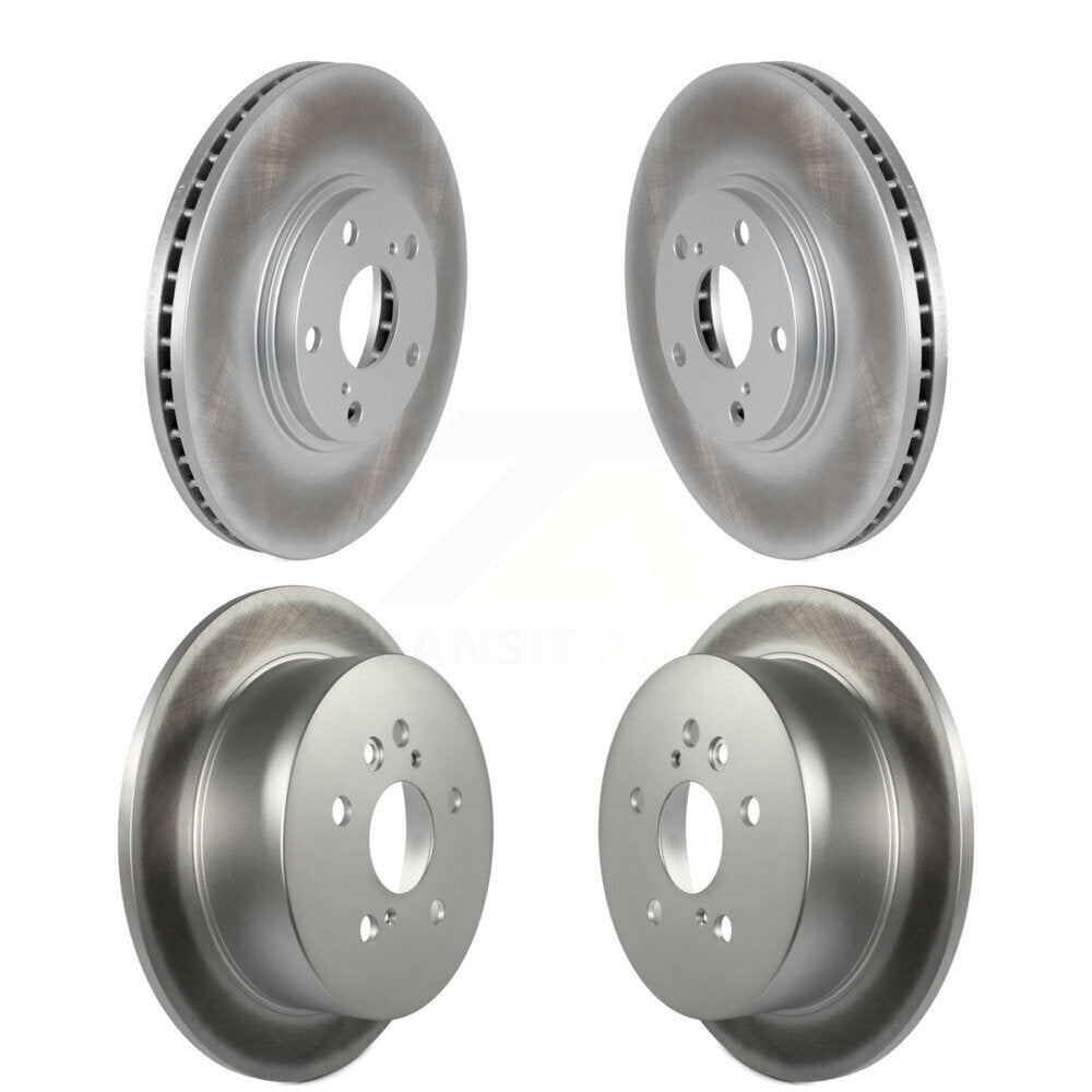 Coated Disc Brake Rotors Front Rear Kit For Toyota Highlander