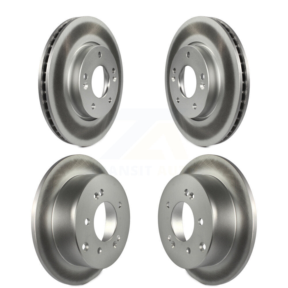 Coated Disc Brake Rotors Front Rear Kit For Kia Forte Soul Koup Forte5