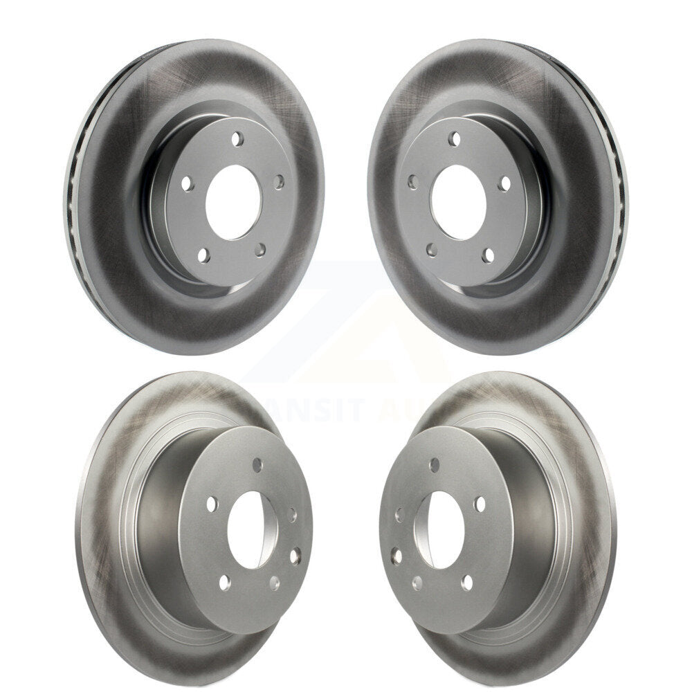 Coated Disc Brake Rotors Front Rear Kit For Nissan Altima
