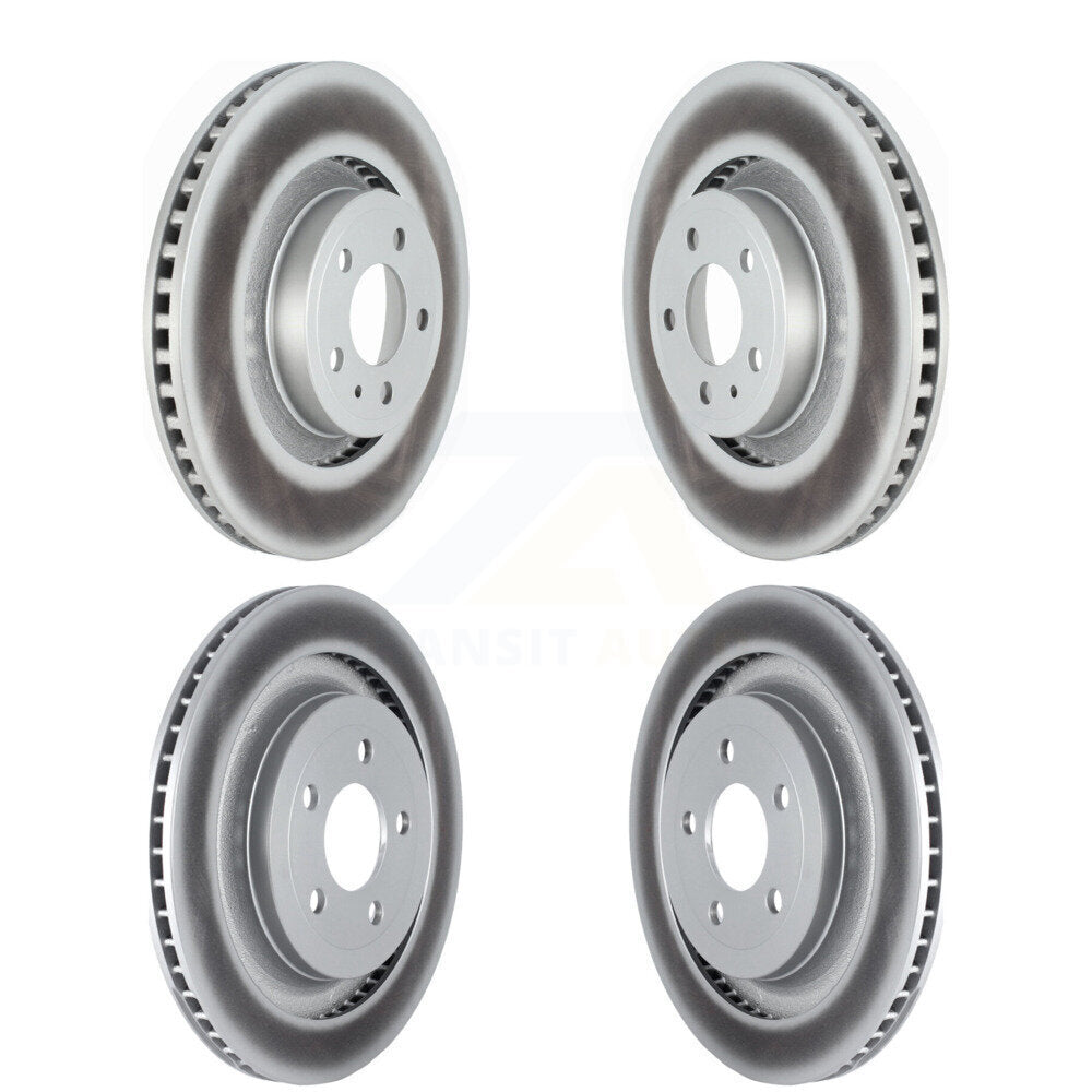 Coated Disc Brake Rotors Front Rear Kit For Ford Mustang