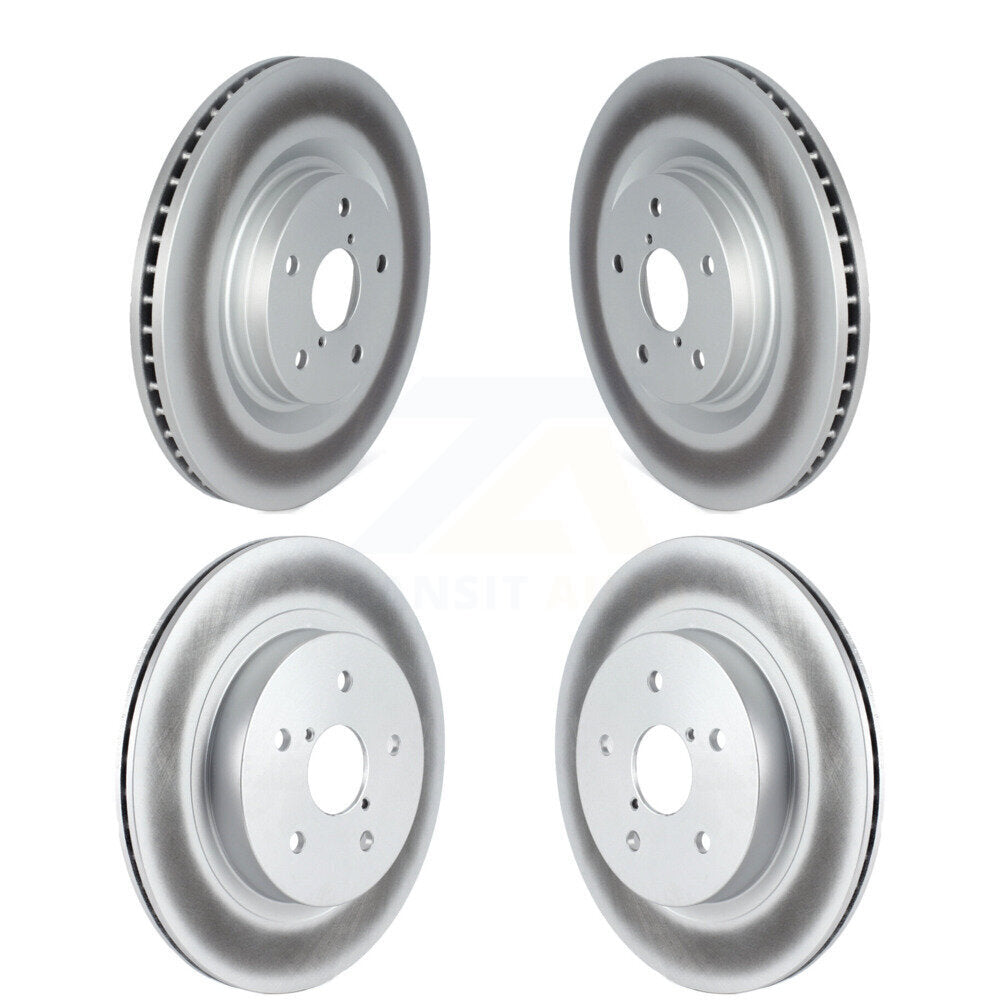 Coated Disc Brake Rotors Front Rear Kit For Subaru Outback WRX Legacy