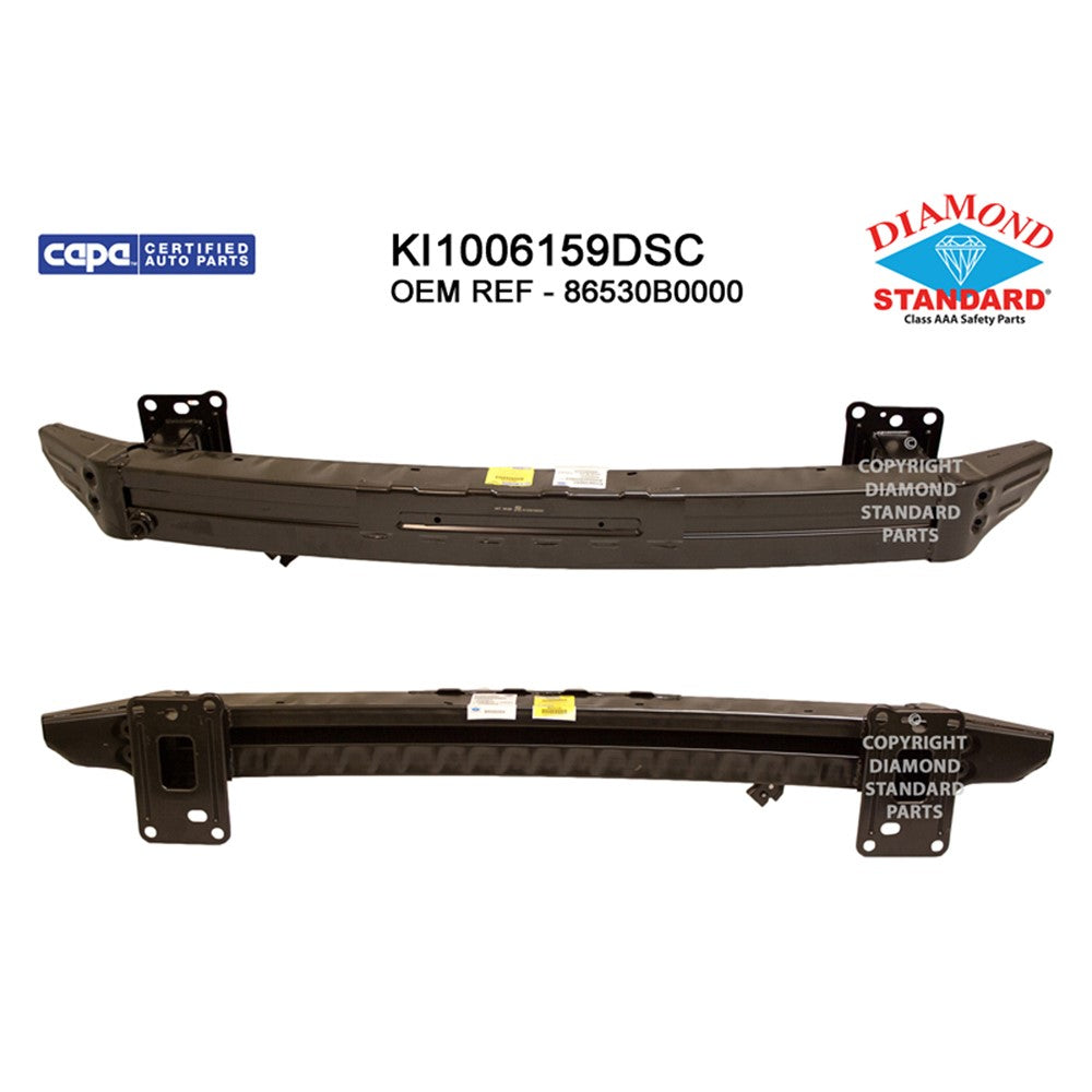 Front Bumper Impact Bar 2017-2018 Kia Forte