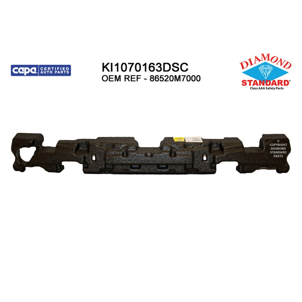 Front Bumper Impact Absorber 2019-2021 Kia Forte