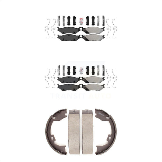 Semi-Metallic Disc Brake Pads Front Rear Kit For Ford International TerraStar IC