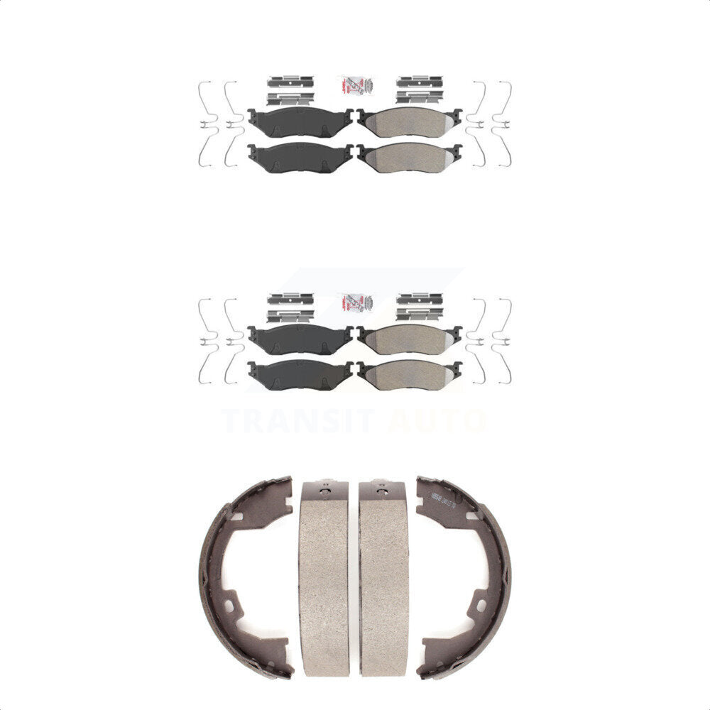 Semi-Metallic Disc Brake Pads Front Rear Kit For Ford International TerraStar IC