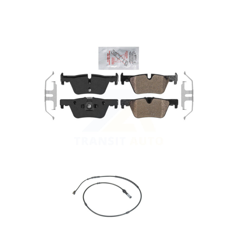 Ceramic Brake Pad & Wear Sensor Rear Kit For BMW 328i xDrive 330i 320i 428i 328d