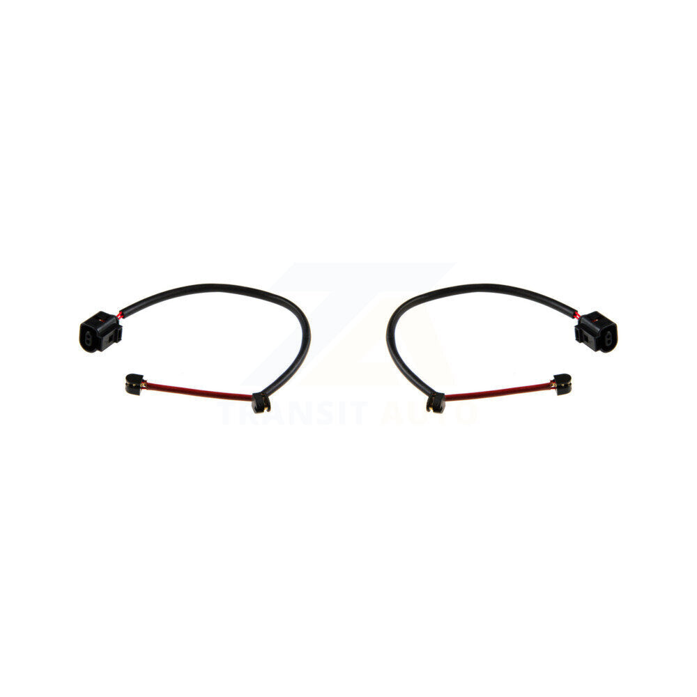 Brake Pads Wear Sensor (2 Pack) Front For Porsche Panamera w Ceramic Rotors