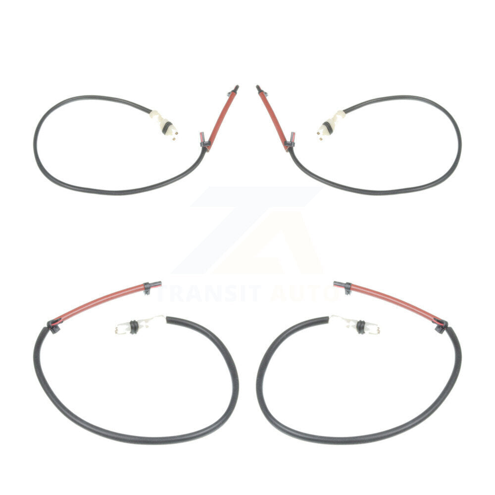 Brake Pads Wear Sensor (4 Pack) Front Rear For 08 Porsche 911 w o Ceramic Rotors
