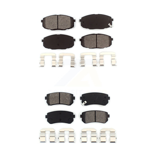 Semi-Metallic Brake Pad Front Rear Kit For Hyundai Elantra Kia Forte Koup Forte5