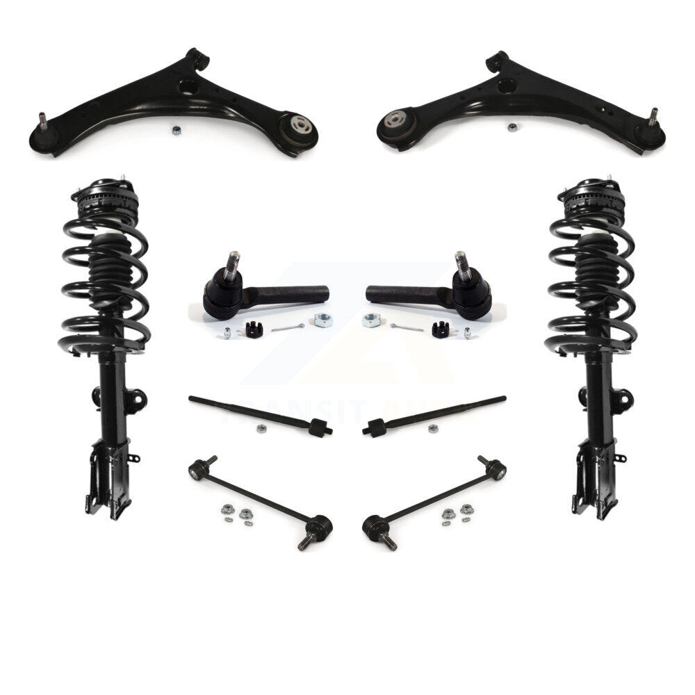 Arms Complete Shock Tie Rods Link Sway Bar Front Kit (10Pc) For Dodge Grand Town