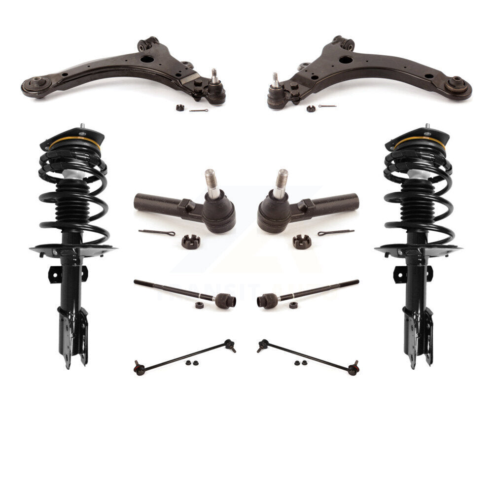 Arms And Complete Shock Tie Rods Link Sway Bar Front Kit For Pontiac Grand Prix