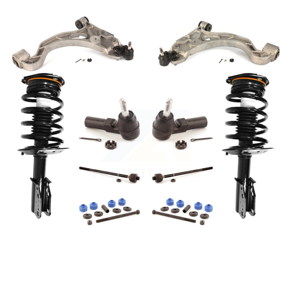 Arms & Complete Shock Tie Rods Link Sway Bar Front Kit (10Pc) For Buick LeSabre