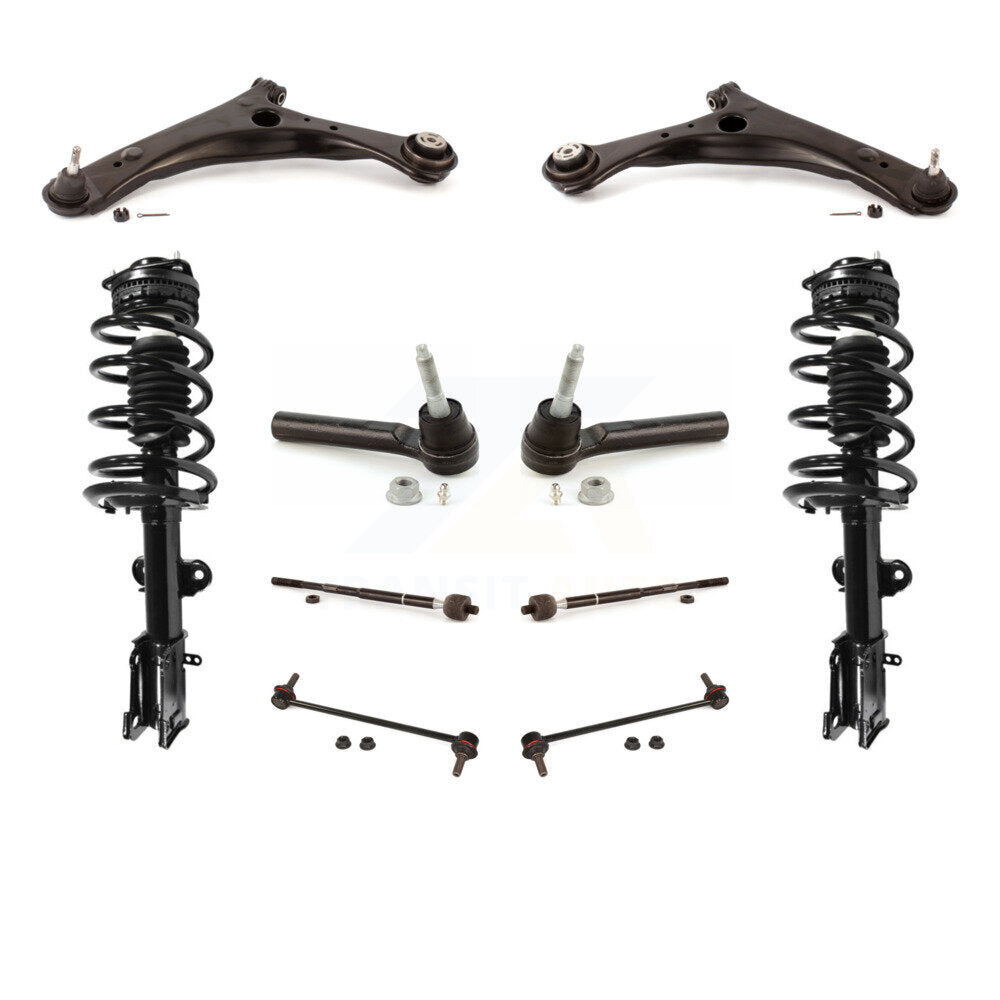 Arms Complete Shock Tie Rods Link Sway Bar Front Kit (10Pc) For Dodge Grand Town