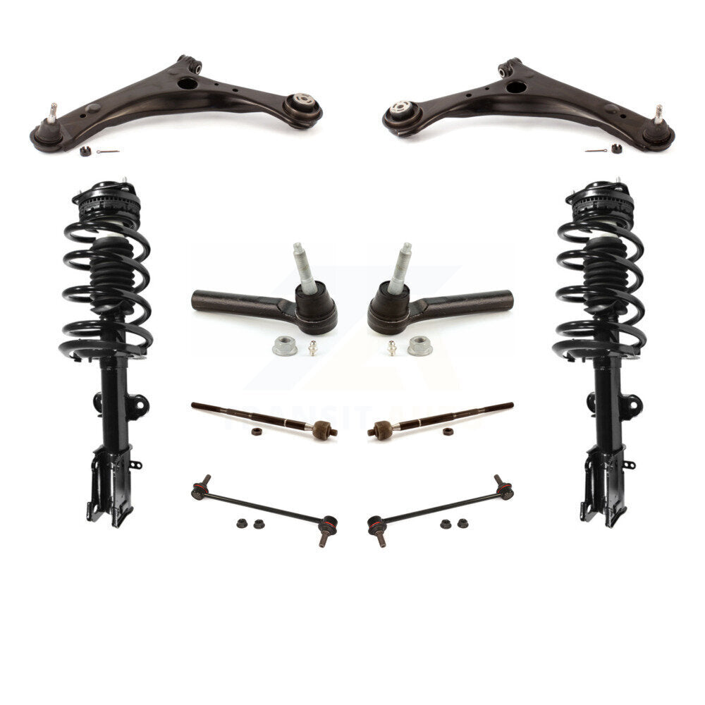 Arms Complete Shock Tie Rods Link Sway Bar Front Kit (10Pc) For Dodge Grand Town