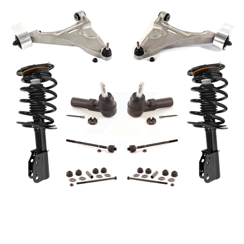 Arms & Complete Shock Tie Rods Link Sway Bar Front Kit (10Pc) For Buick Lucerne