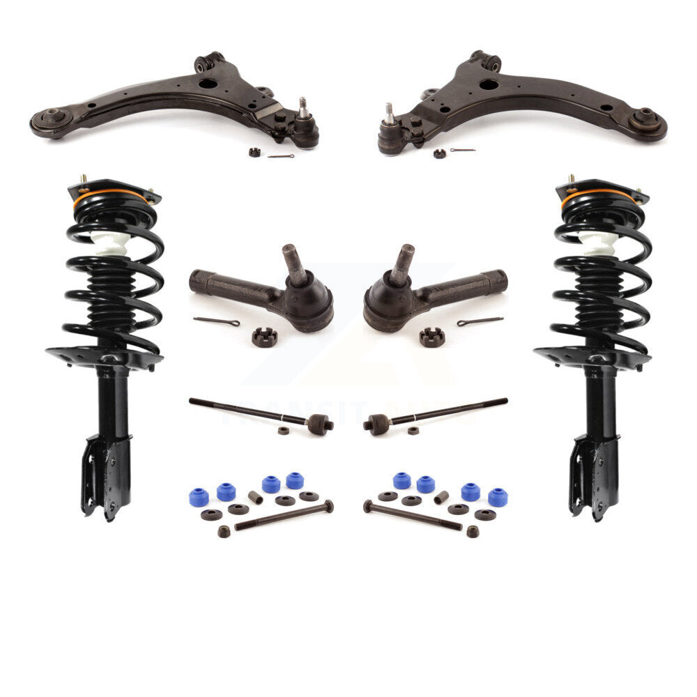 Arms Complete Shock Tie Rods Link Sway Bar Front Kit (10Pc) For Pontiac Montana